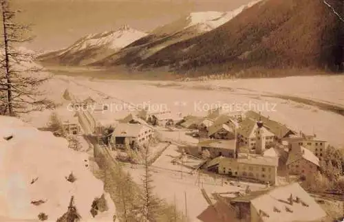 AK / Ansichtskarte Madulain Madulein Maloja GR Panorama mit Piz d'Esen