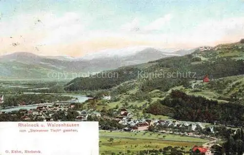 AK / Ansichtskarte Rheineck  SG und Walzenhausen Panorama