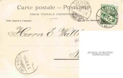 AK / Ansichtskarte Neuchatel NE Ecole de Commerce Handelsschule