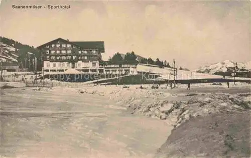 AK / Ansichtskarte Saanenmoeser BE Sporthotel im Winter
