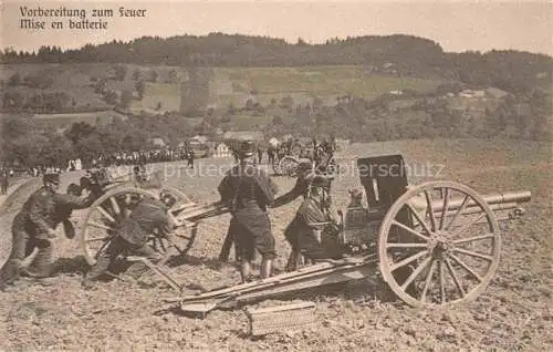 AK / Ansichtskarte Militaria Schweiz Kanone Soldaten