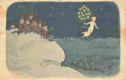 AK / Ansichtskarte KREIDOLF Ernst Kuenstlerkarte Weihnachten Zwerge