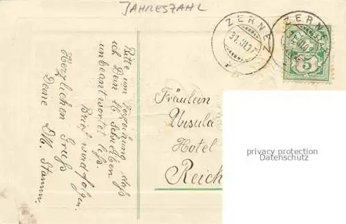 AK / Ansichtskarte Jahreszahl-AK Year Annee Ano 1908 Neu Jahr Glueckwunsch