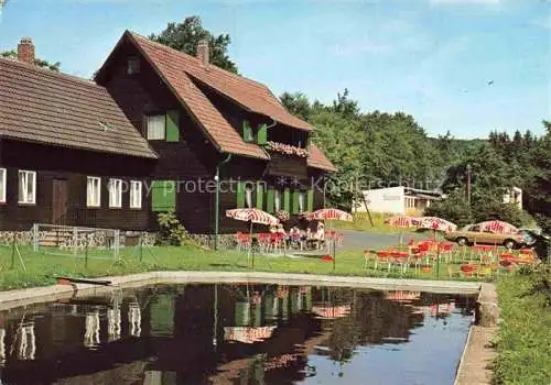 AK / Ansichtskarte Ostheim  Rhoen Berggasthof Thueringer Huette Naturpark Hohe Rhoen