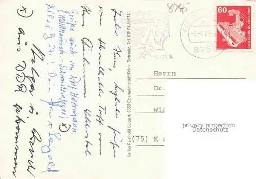 AK / Ansichtskarte Ostheim  Rhoen Teilansichten historischer Ortskern Kirchenburg Landschaftspanorama