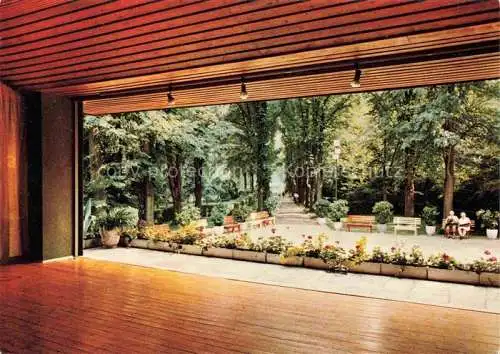 AK / Ansichtskarte Bad Koenigshofen Bayern Kurpark Konzertpavillon Buehne