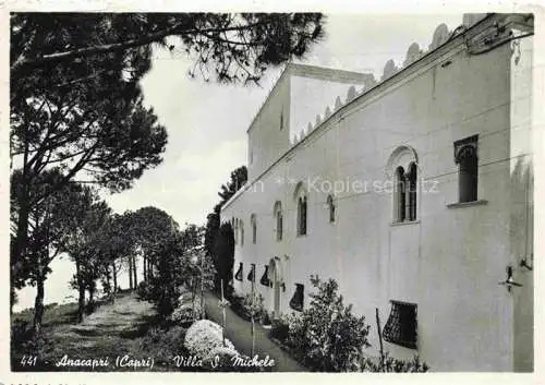AK / Ansichtskarte Anacapri Ana Capri Napoli Neapel Campania IT Villa San Michele