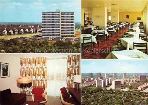 AK / Ansichtskarte MAINZ Rhein Appartementhaus der Mainzer Aufbaugesellschaft Speisesaal Appartement Panorama