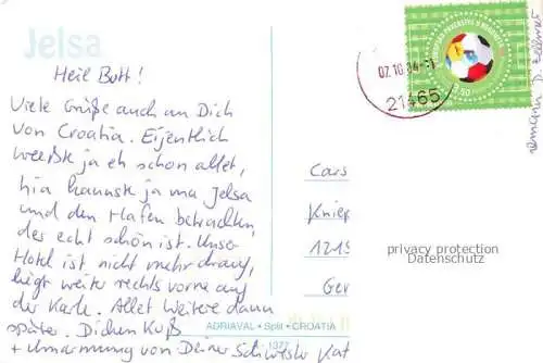 AK / Ansichtskarte Jelsa Hvar Croatia Fliegeraufnahme