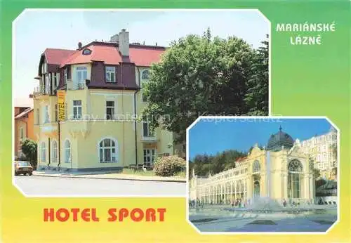 AK / Ansichtskarte MARIANSKE LAZNE Marienbad CZ Hotel Sport