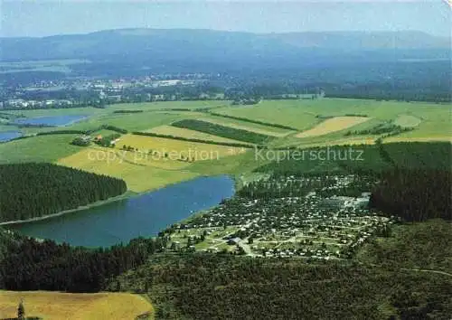 AK / Ansichtskarte Clausthal-Zellerfeld Goslar Campingplatz Prahljust Fliegeraufnahme