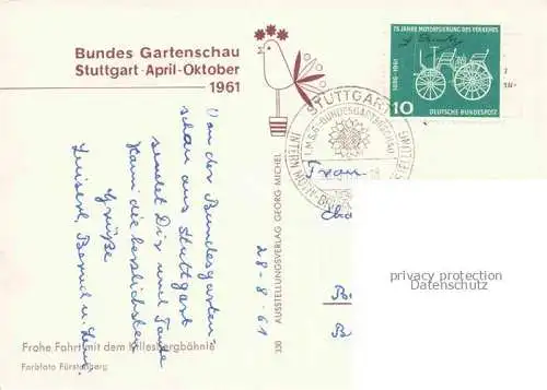 AK / Ansichtskarte BUGA Bundesgartenschau Stuttgart Killesbergbaehnle 