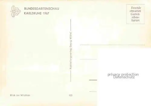 AK / Ansichtskarte BUGA Bundesgartenschau Karlsruhe Milchbar Rosen 