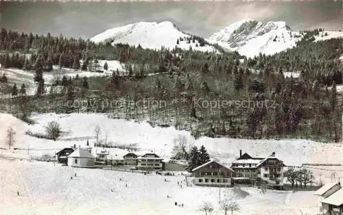 AK / Ansichtskarte Les Sciernes-d Albeuve FR Vue panoramique en hiver
