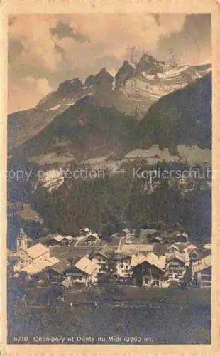 AK / Ansichtskarte Champery VS et Dents du Midi Alpes