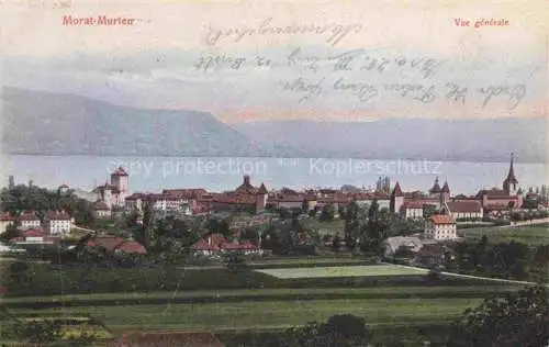 AK / Ansichtskarte Morat Murten FR Vue générale et le lac