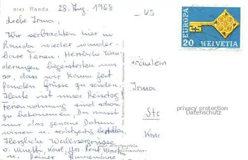 AK / Ansichtskarte Randa VISP VS Vue générale et les Alpes vue aérienne