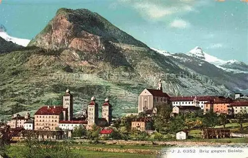 AK / Ansichtskarte Brig Glis BRIGUE VS Teilansicht mit Blick gegen Belalp Alpen