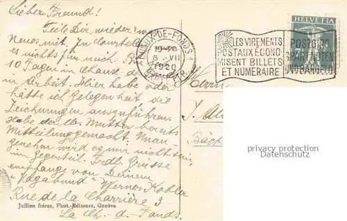 AK / Ansichtskarte LA CHAUX-DE-FONDS NE Hôtel des Postes et Rue Léopold-Robert