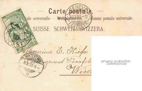 AK / Ansichtskarte CHILLON Chateau de Montreux VD Vue générale Lac Léman Château Litho
