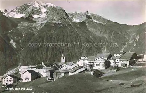 AK / Ansichtskarte Latsch Berguen Albula GR Panorama Bergdorf mit Piz Aela