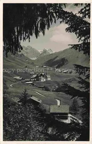AK / Ansichtskarte St Antoenien Praettigau-Davos GR Panorama Blick gegen Scheienfluh