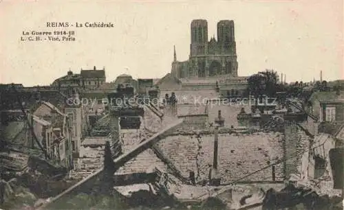 AK / Ansichtskarte REIMS 51 Guerre Européenne la cathédrale Truemmer 1. Weltkrieg