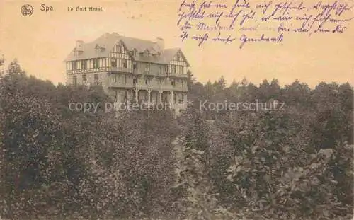 AK / Ansichtskarte SPA Belgium Le Golf Hotel Pruefstempel