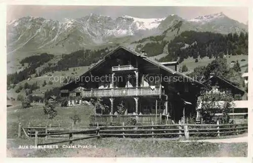 AK / Ansichtskarte Les Diablerets VD Chalet Praz et les Alpes