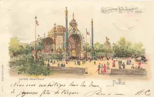 AK / Ansichtskarte Exposition Paris 1900 Exposition Universelle Entree Principale