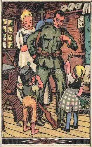 AK / Ansichtskarte Militaria Schweiz Kinder Soldat Frau Schweiz Nationalspende 