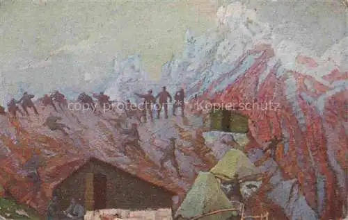 AK / Ansichtskarte CASCELLA T. Kuenstlerkarte Attacco sul Pesoper 