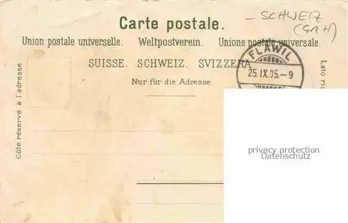 AK / Ansichtskarte Militaria Schweiz Soldatengruss Flawil Litho