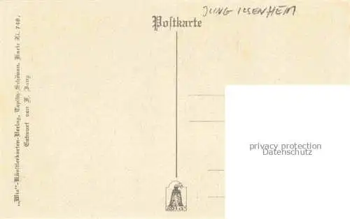 AK / Ansichtskarte JUNG-ILSENHEIM Franz Xaver (1883-1963) Kuenstlerkarte Harfe Raben 