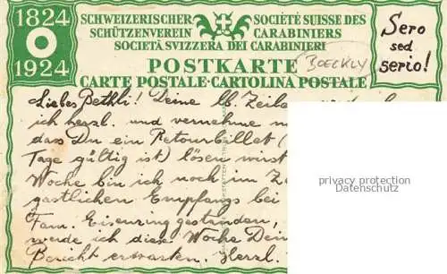 AK / Ansichtskarte Schuetzenverein Schuetzenfest Sportschuetzen Schweiz Wein Boeckly