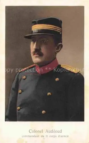 AK / Ansichtskarte Militaria Schweiz Colonel Audeoud Commandant 
