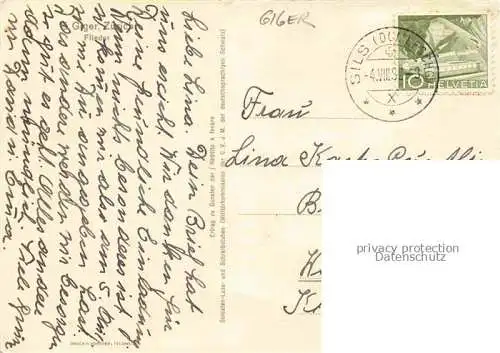 AK / Ansichtskarte GIGER E. Zuerich Kuenstlerkarte Flieder Zuerich