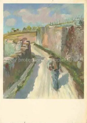 AK / Ansichtskarte PIZZOTTI Ernest (1905-1984) Lausanne Kuenstlerkarte Der Winzer 