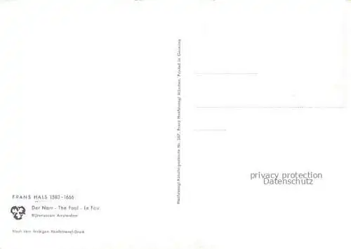 AK / Ansichtskarte HALS Frans (1580-1666) Kuenstlerkarte Der Narr 