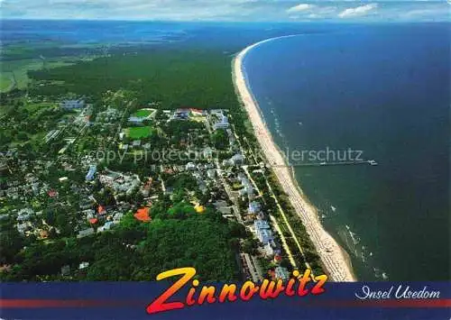 AK / Ansichtskarte ZINNOWITZ Ostseebad Fliegeraufnahme