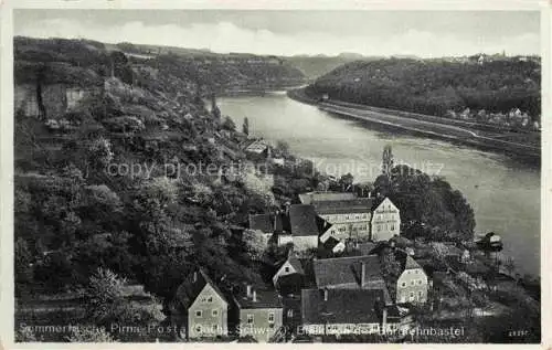 AK / Ansichtskarte Pirna Elbe Blick von der Burglenbastei