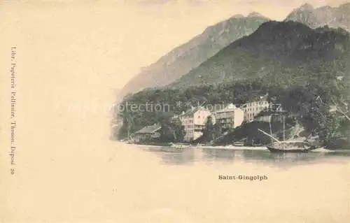AK / Ansichtskarte St-Gingolph Monthey VS Ansicht vom Genfersee aus