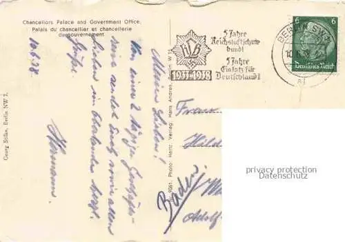 AK / Ansichtskarte BERLIN Reichskanzler-Palais und Reichskanzlei