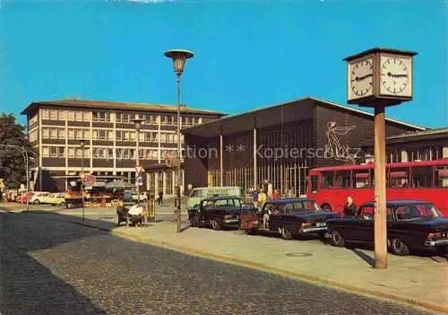 AK / Ansichtskarte ASCHAFFENBURG Main Bayern Hauptbahnhof Standuhr