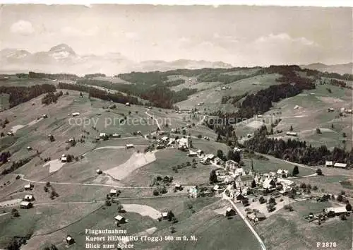 AK / Ansichtskarte Hemberg Toggenburg SG Panorama Blick zum Speer Alpen