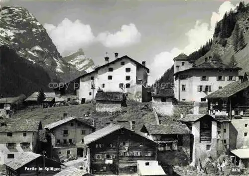 AK / Ansichtskarte Spluegen 2113m GR Teilansicht