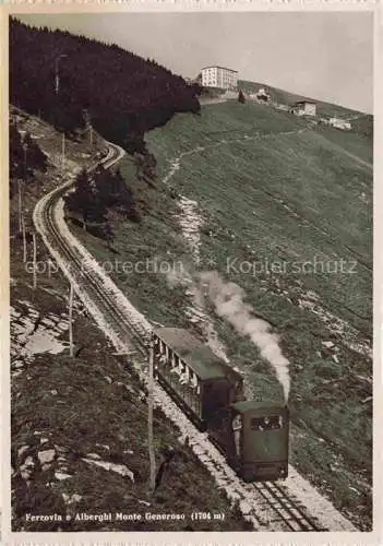 AK / Ansichtskarte Monte-Generoso 1704m Lugano TI Ferrovia e Alberghi Monte Generoso