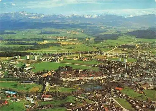 AK / Ansichtskarte Wil  SG Altstadt mit Saentis und Churfirsten