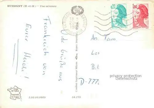 AK / Ansichtskarte Hussigny-Godbrange Briey 54 Meurthe-et-Moselle Vue aérienne