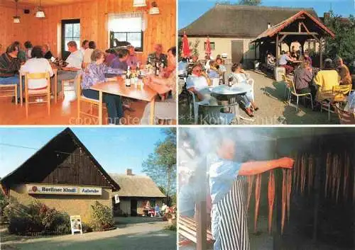 AK / Ansichtskarte Gross-Schauen Storkow Mark Brandenburg Aalhof mit hauseigener Raeucherei Gaestraeume Freiterrasse